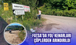Fatsa’da Yol Kenarları Çöplerden Arındırıldı