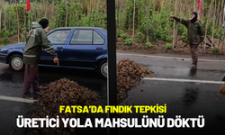 Fatsa’da Fındık Tepkisi: Üretici Yola Mahsulünü Döktü