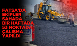 Fatsa’da Ekipler Sahada: Bir Haftada 53 Noktada Çalışma Yapıldı