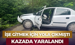 İşe Gitmek İçin Yola Çıkmıştı, Kazada Yaralandı