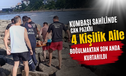 Kumbaşı Sahilinde Can Pazarı: 4 Kişilik Aile Boğulmaktan Son Anda Kurtarıldı