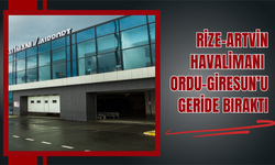Rize-Artvin Havalimanı, Ordu-Giresun’u Geride Bıraktı