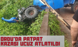 Ordu’da Patpat Kazası Ucuz Atlatıldı