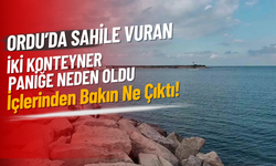 Ordu’da Sahile Vuran İki Konteyner Paniğe Neden Oldu: İçlerinden Bakın Ne Çıktı!