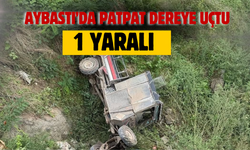 AYBASTI’DA PATPAT DEREYE UÇTU: 1 YARALI