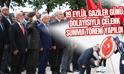 19 Eylül Gaziler Günü Dolayısıyla Çelenk Sunma Töreni Yapıldı