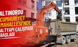 Altınordu Cumhuriyet Mahallesi’nde Altyapı Çalışması Başladı