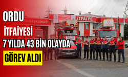 Ordu İtfaiyesi 7 Yılda 43 Bin Olayda Görev Aldı