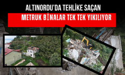 Altınordu’da Tehlike Saçan Metruk Binalar Tek Tek Yıkılıyor