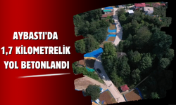 Aybastı’da 1,7 Kilometrelik Yol Betonlandı