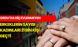 Ordu’da Hiç Evlenmeyen Erkeklerin Sayısı Kadınları 21 Bin Kişi Geçti