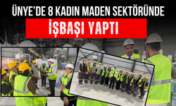 Ünye’de 8 Kadın Maden Sektöründe İşbaşı Yaptı