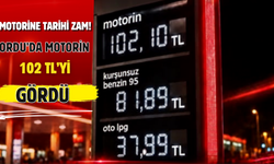 MOTORİNE TARİHİ ZAM! ORDU’DA LİTRE FİYATI 102 TL’Yİ GÖRDÜ