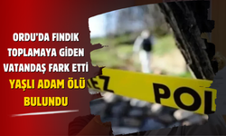 Ordu’da Fındık Toplamaya Giden Vatandaş Fark Etti: Yaşlı Adam Ölü Bulundu