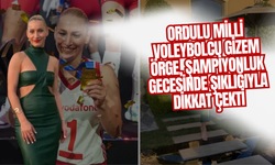 Ordulu Milli Voleybolcu Gizem Örge, Şampiyonluk Gecesinde Şıklığıyla Dikkat Çekti