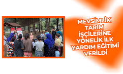 Mevsimlik tarım işçilerine yönelik ilk yardım eğitimi verildi