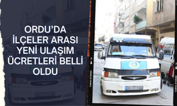 Ordu’da ilçeler arası yeni ulaşım ücretleri belli oldu