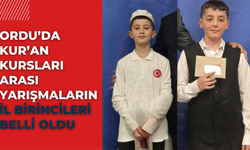 Ordu’da Kur’an Kursları Arası Yarışmaların İl Birincileri Belli Oldu