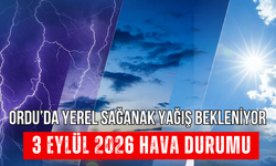 Ordu’da Yerel Sağanak Yağış Bekleniyor