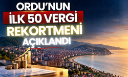 Ordu’nun İlk 50 Vergi Rekortmeni Açıklandı