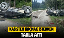 Kasisten Kaçmak İsterken Takla Attı