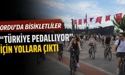 Ordu’da Bisikletliler “Türkiye Pedallıyor” İçin Yollara Çıktı