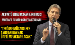 AK Parti Genel Başkan Yardımcısı Mustafa Demir Ordu’da Konuştu: “Terörle Mücadeleye Ayrılan Kaynak Üretime Aktarılacak”