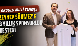 Ordulu Milli Tenisçi Zeynep Sönmez’e 3 Yıllık Sponsorluk Desteği