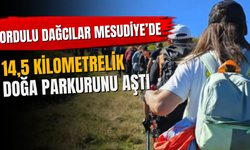 Ordulu Dağcılar Mesudiye’de 14,5 Kilometrelik Doğa Parkurunu Aştı