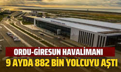 Ordu-Giresun Havalimanı 9 Ayda 882 Bin Yolcuyu Aştı