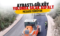 Aybastı-Gölköy Yolunda Sıcak Asfalt Mesaisi Sürüyor