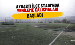Aybastı İlçe Stadı’nda Yenileme Çalışmaları Başladı