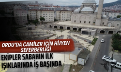 Ordu’da Camiler İçin Hijyen Seferberliği: Ekipler Sabahın İlk Işıklarında İş Başında