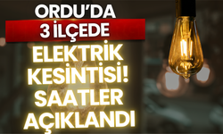 Ordu’da 3 İlçede Elektrik Kesintisi! Saatler Açıklandı
