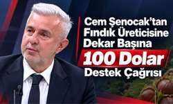 Cem Şenocak’tan Fındık Üreticisine Dekar Başına 100 Dolar Destek Çağrısı