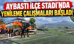 Aybastı İlçe Stadı’nda Yenileme Çalışmaları Başladı
