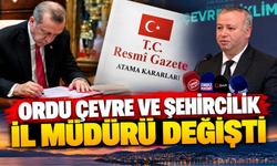 Ordu Çevre ve Şehircilik İl Müdürü Değişti
