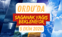 Ordu’da Sağanak Yağış Bekleniyor! Sıcaklıklar Düşecek