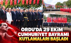 ORDU’DA 29 EKİM CUMHURİYET BAYRAMI KUTLAMALARI BAŞLADI