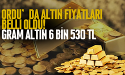 Ordu’da Altın Fiyatları Belli Oldu! Gram Altın 6 Bin 530 TL