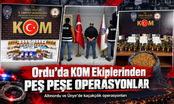 Ordu'da KOM Ekiplerinden Peş Peşe Operasyonlar