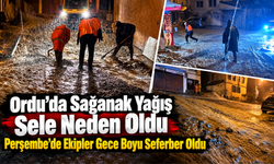 Ordu’da Sağanak Yağış Sele Neden Oldu: Perşembe’de Ekipler Gece Boyu Seferber Oldu