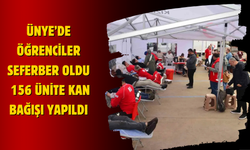 Ünye’de Öğrenciler Seferber Oldu: 156 Ünite Kan Bağışı Yapıldı