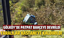Gölköy’de Patpat Bahçeye Devrildi: Yaralılar Hastaneye Kaldırıldı