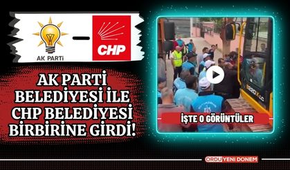 AK Parti Belediyesi ile CHP Belediyesi birbirine girdi