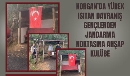 Korgan’da Yürek Isıtan Davranış: Gençlerden Jandarma Noktasına Ahşap Kulübe