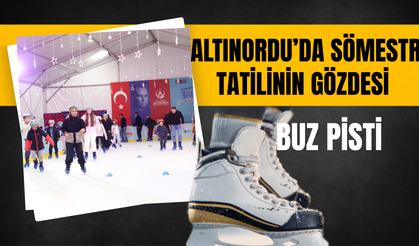 Altınordu’da Sömestr Tatilinin Gözdesi: Buz Pisti