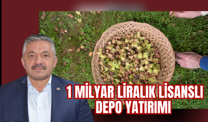 FINDIKTA TARİHİ ADIM: 1 MİLYAR LİRALIK LİSANSLI DEPO YATIRIMI