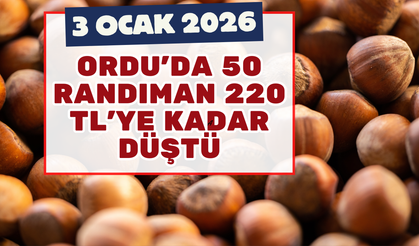 Ordu’da 50 Randıman 220 TL’ye Kadar Düştü