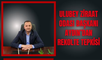 Ulubey Ziraat Odası Başkanı Aydın’dan Rekolte Tepkisi